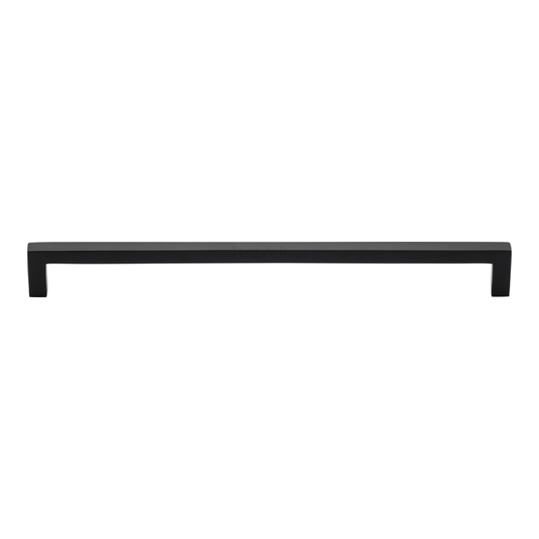 C0339 256-BKMT • 256 x 266 x 30mm • Matt Black • Heritage Brass City Cabinet Pull Handle